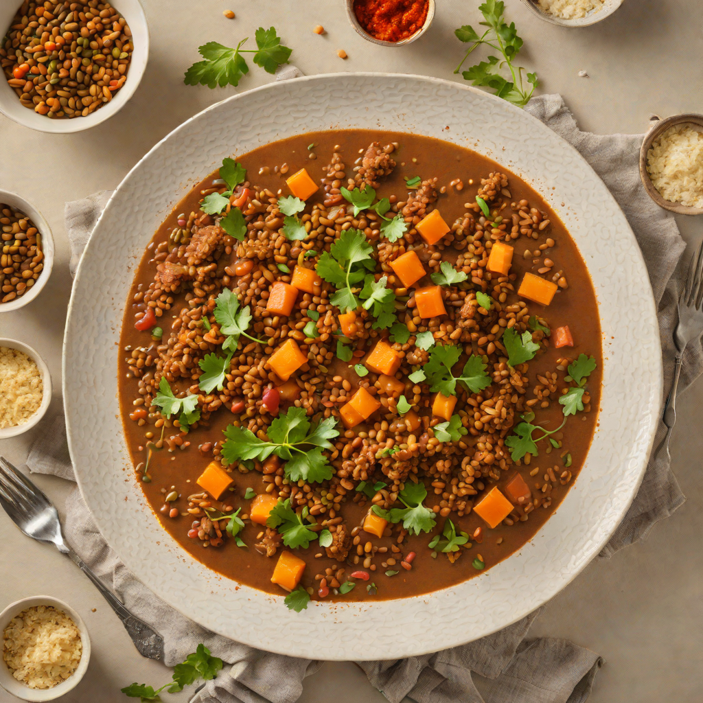 Injera-Crusted Lentil Stew with Berbere and Garlic