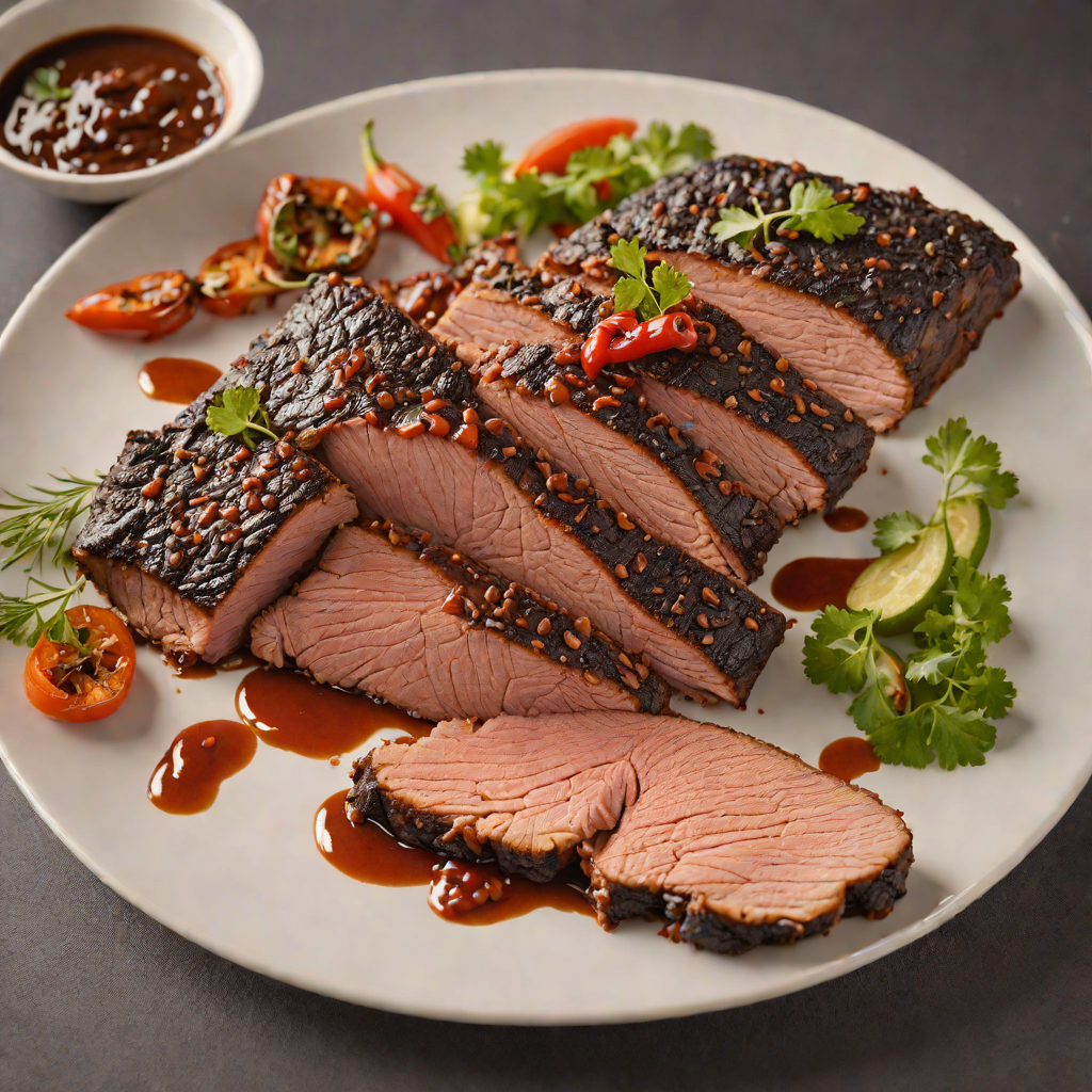 Slow-Smoked Beef Brisket with Ancho Chili Rub