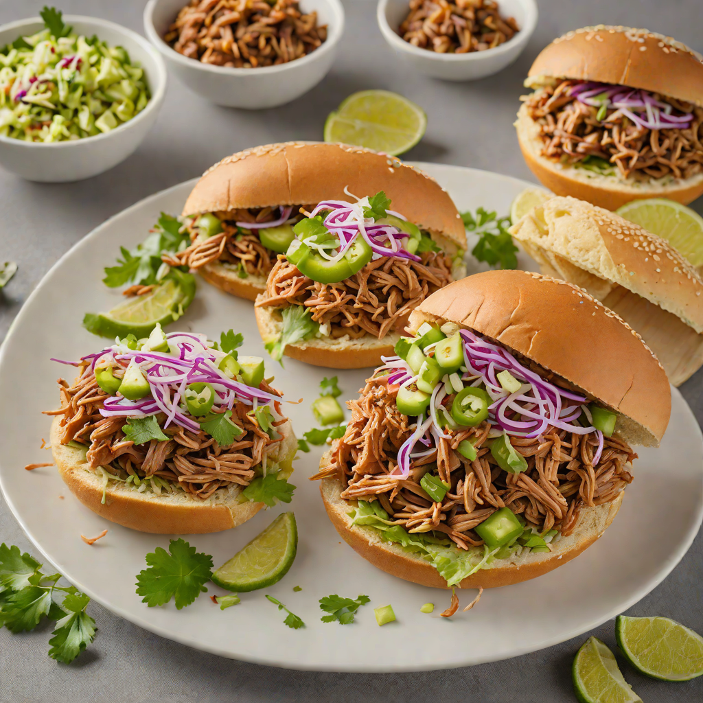 Chipotle-Smoked Pulled Pork Sandwiches with Green Chile Slaw