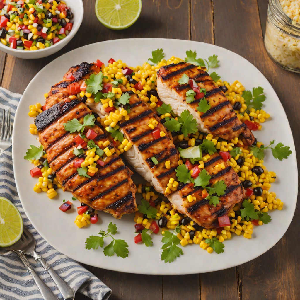 Mesquite-Grilled BBQ Chicken with Roasted Corn Salsa