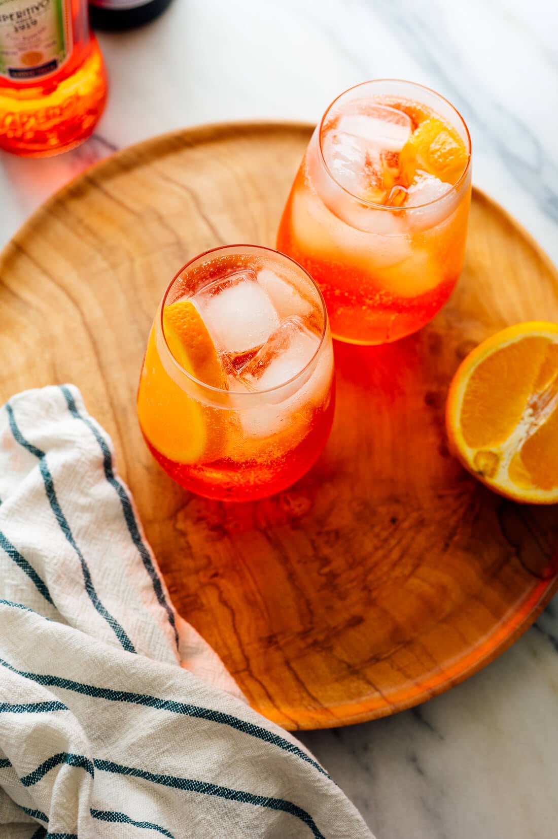 Citrus-Infused Prosecco and Aperol Spritz