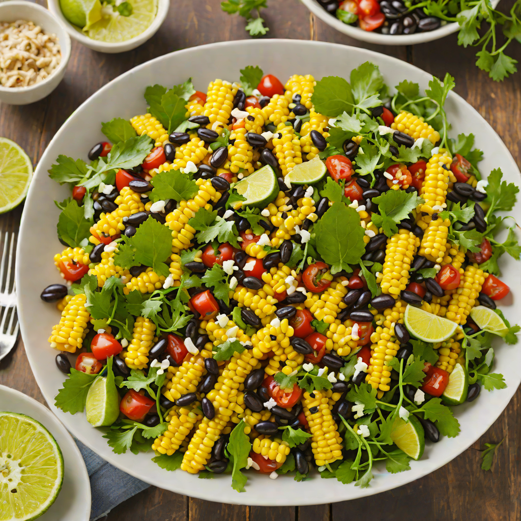 Honey-Lime Grilled Corn and Black Bean Salad