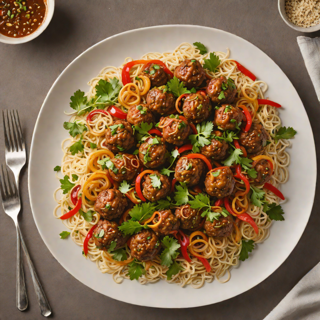 Spiced Macadamia and Kangaroo Meatball Stir Fry