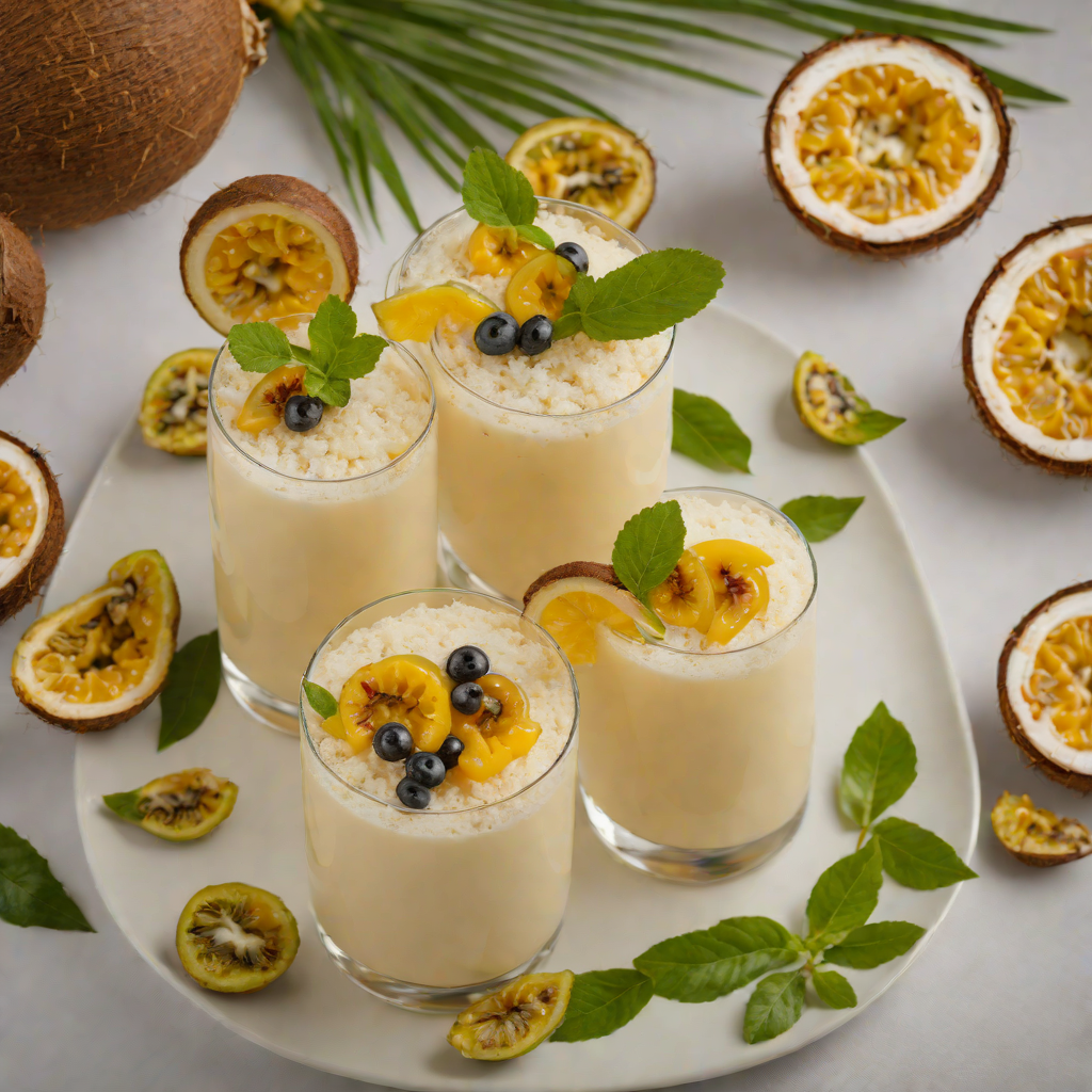 Tropical Coconut and Passionfruit Cooler