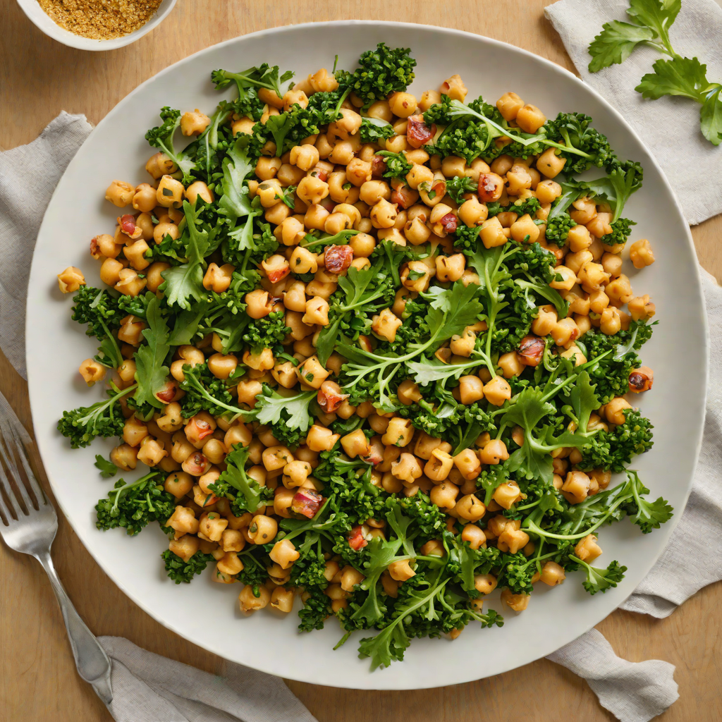 One-Pan Spiced Chickpea and Kale Sauté