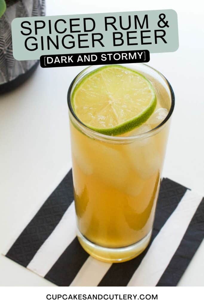 Ginger-Lime Highball with Spiced Rum