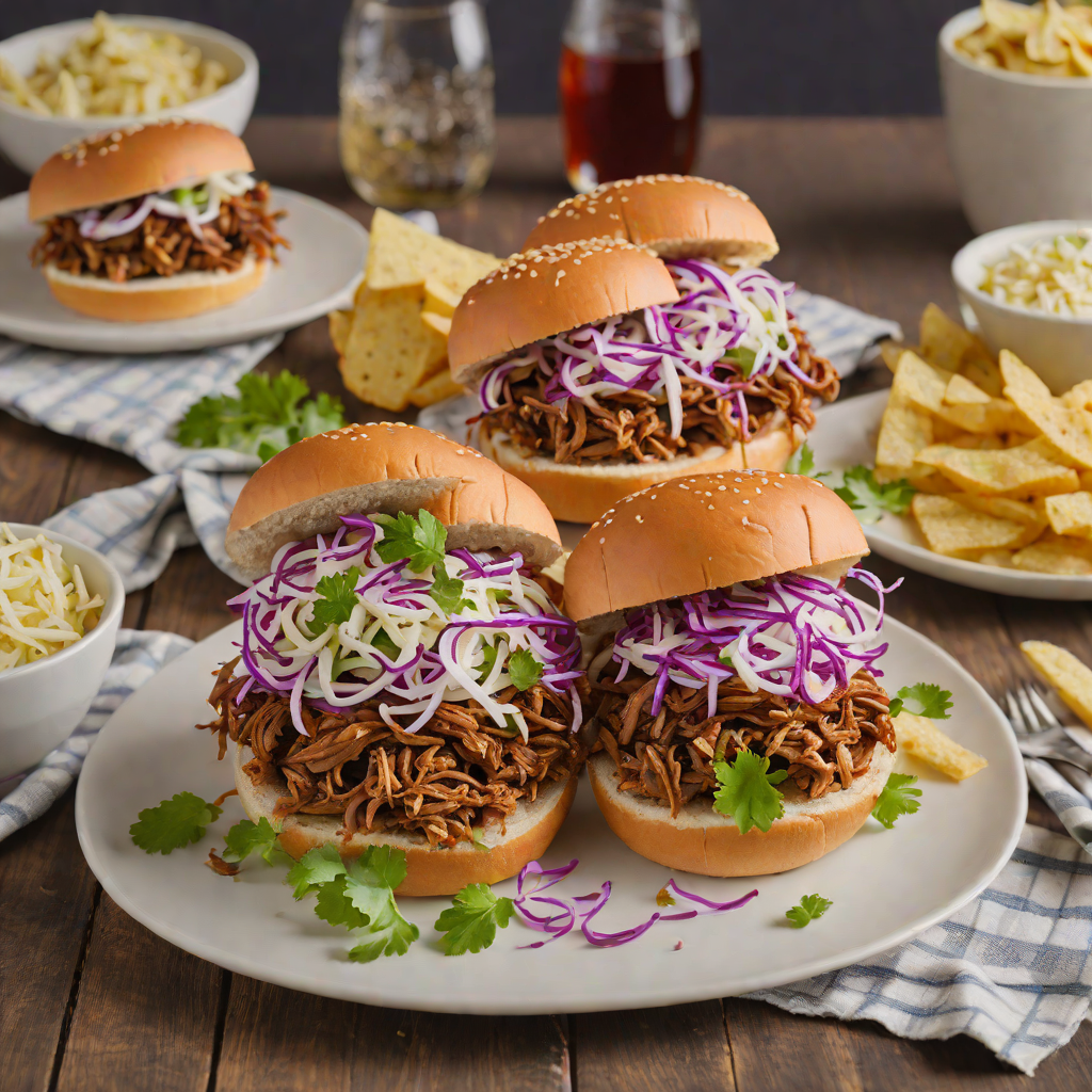 Memphis-Style BBQ Pulled Pork Sandwiches with Tangy Slaw