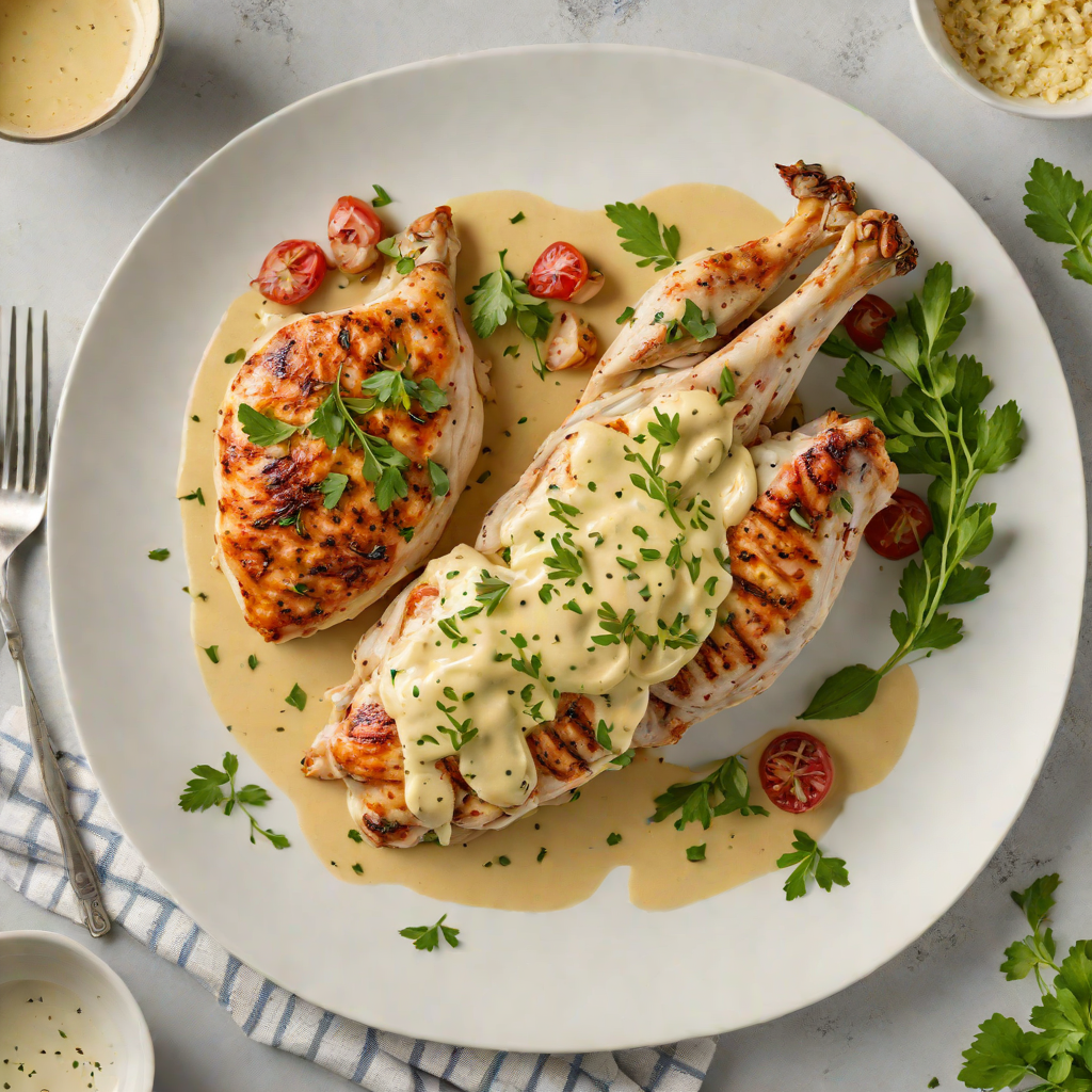 Pan-Seared Chicken with Herb Butter Sauce