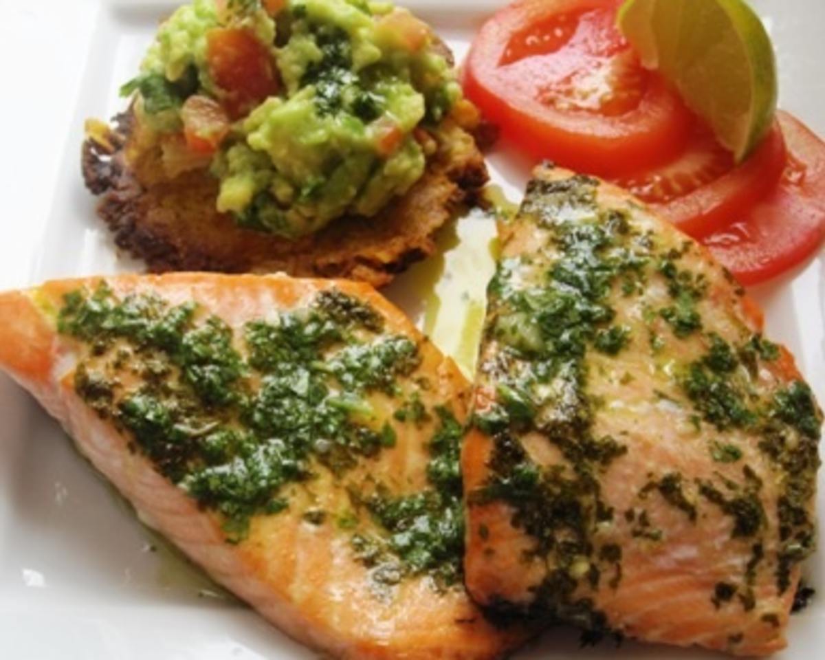 Tamarind-Glazed Salmon with Lime-Cilantro Relish