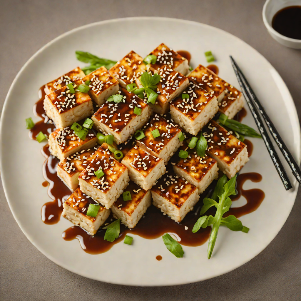 Pan-Fried Tofu with Ginger-Soy Glaze and Sesame Scallions