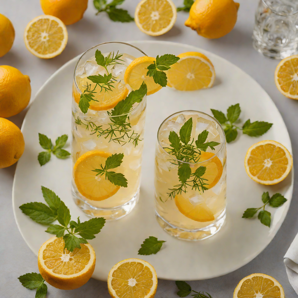 Simple Citrus and Herb Highball