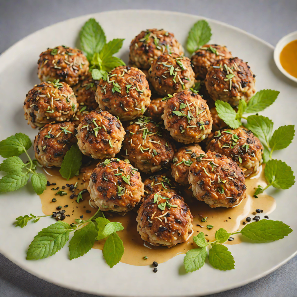 Oven-Baked Lamb Rissoles with Wattleseed and Mint