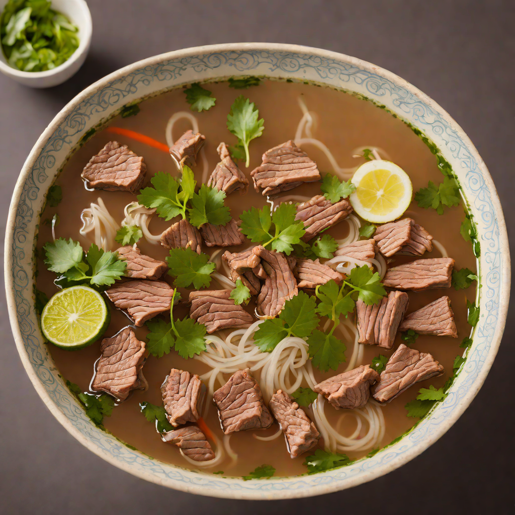 Pho Bo with Slow-Simmered Beef Bone Broth