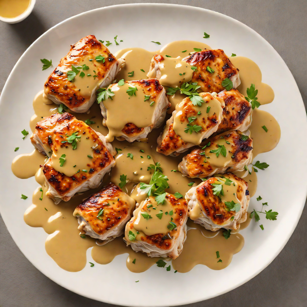 Pan-Seared Chicken Thighs with Tangy Mustard Sauce