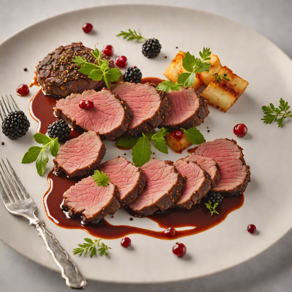 Slow-Roasted Kangaroo Fillet with Pepperberry Rub