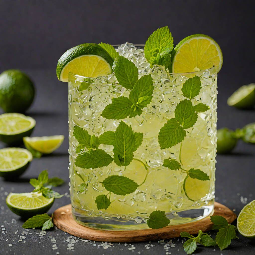 Mint-Pressed Rum Mojito with Lime Zest