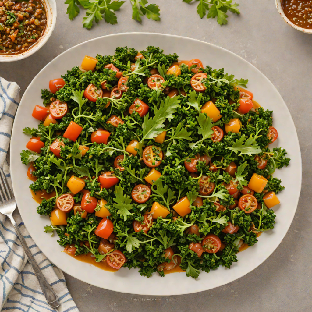 Braised Kenyan Sukuma Wiki with Spiced Tomatoes