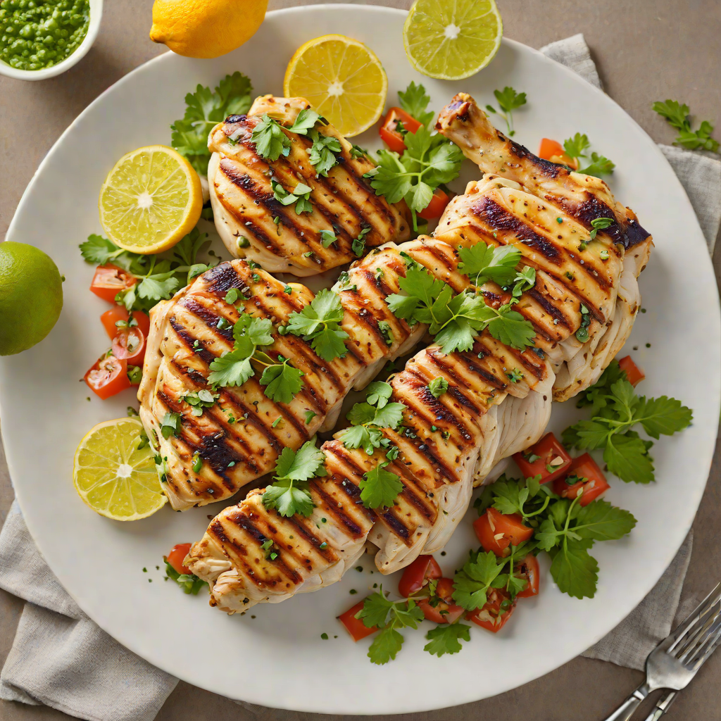 Grilled Citrus-Marinated Chicken with Cilantro Salsa Verde