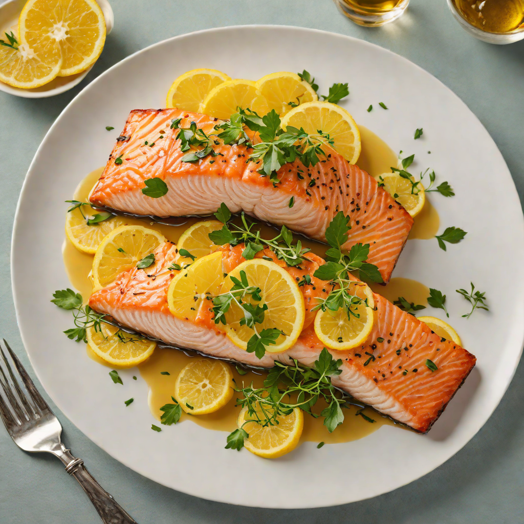 Pan-Seared Salmon with Citrus Herb Glaze