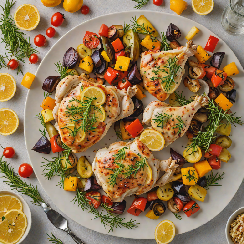 Sheet Pan Citrus-Rosemary Chicken with Roasted Vegetables