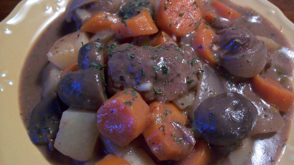Roasted Garlic & Beef Vegetable Stew