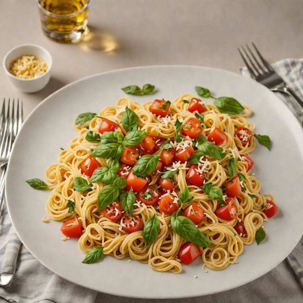 Vodka-Infused Tomato Basil Pasta with Garlic Butter