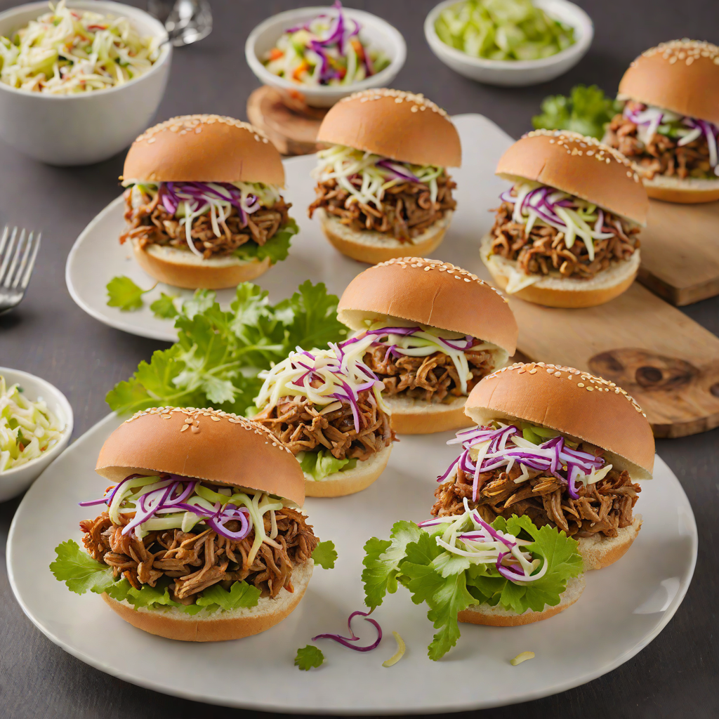 Game Day Spiced Pulled Pork Sliders with Tangy Slaw