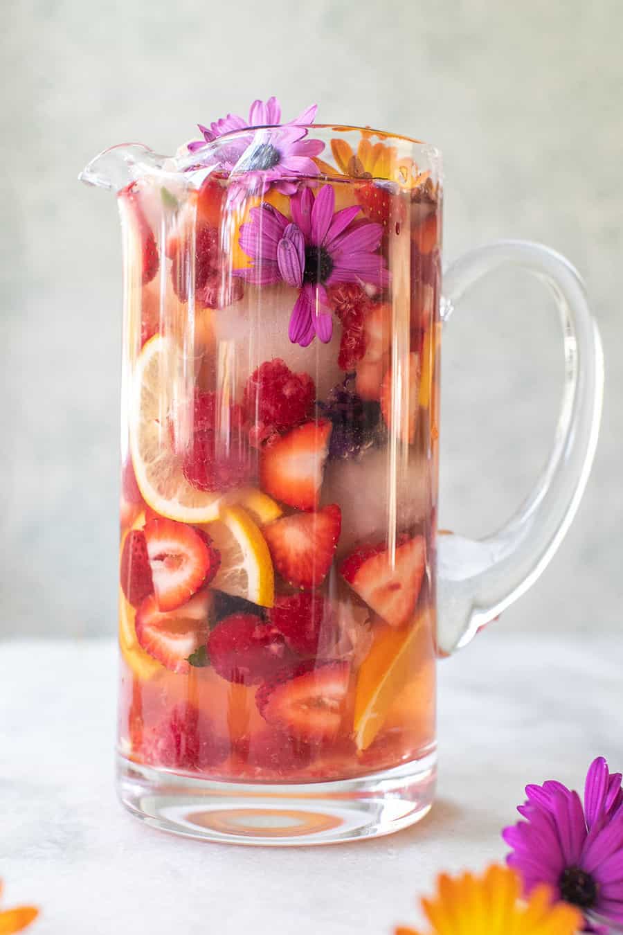 Elderflower Strawberry Sangria Pitcher
