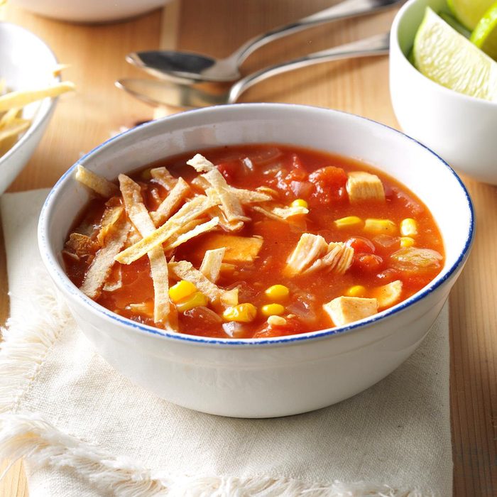 Spicy Tomato & Chicken Soup