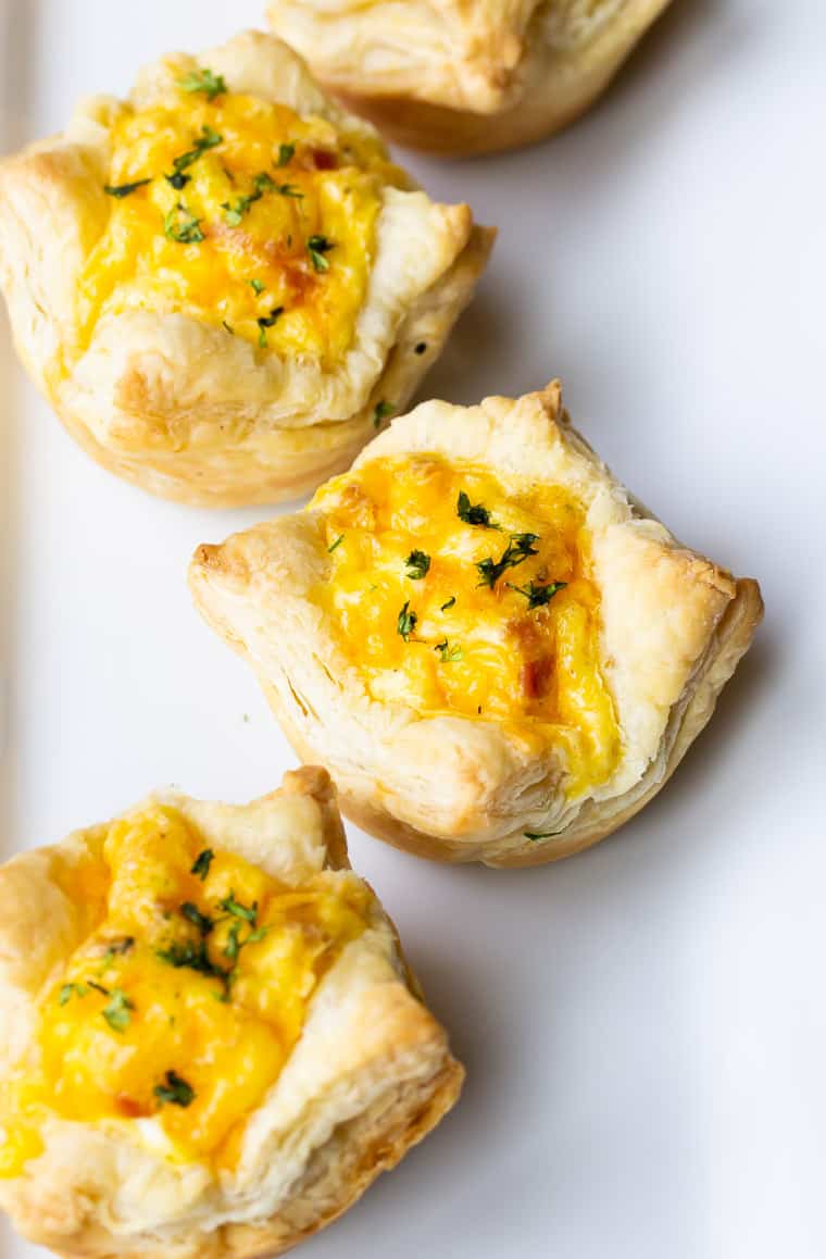 Bacon and Cheese Breakfast Pie with Puff Pastry