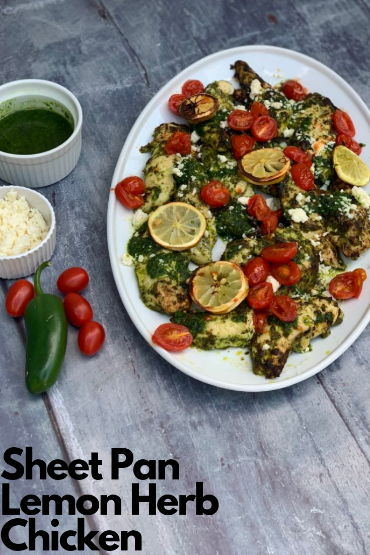 Smoky Lemon Herb Chicken Sheet Pan