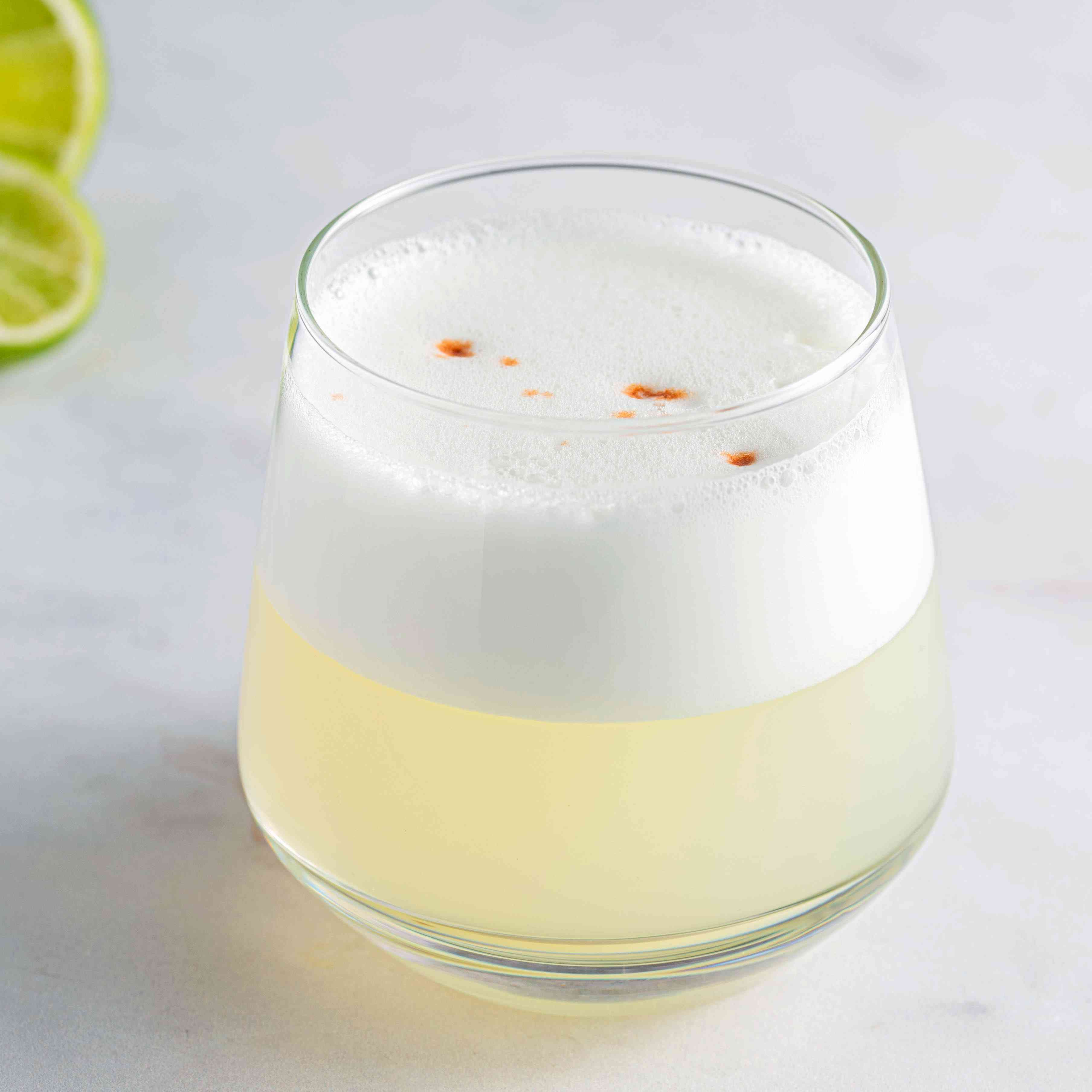 Pisco Sour with Fresh Lime and Egg White Foam