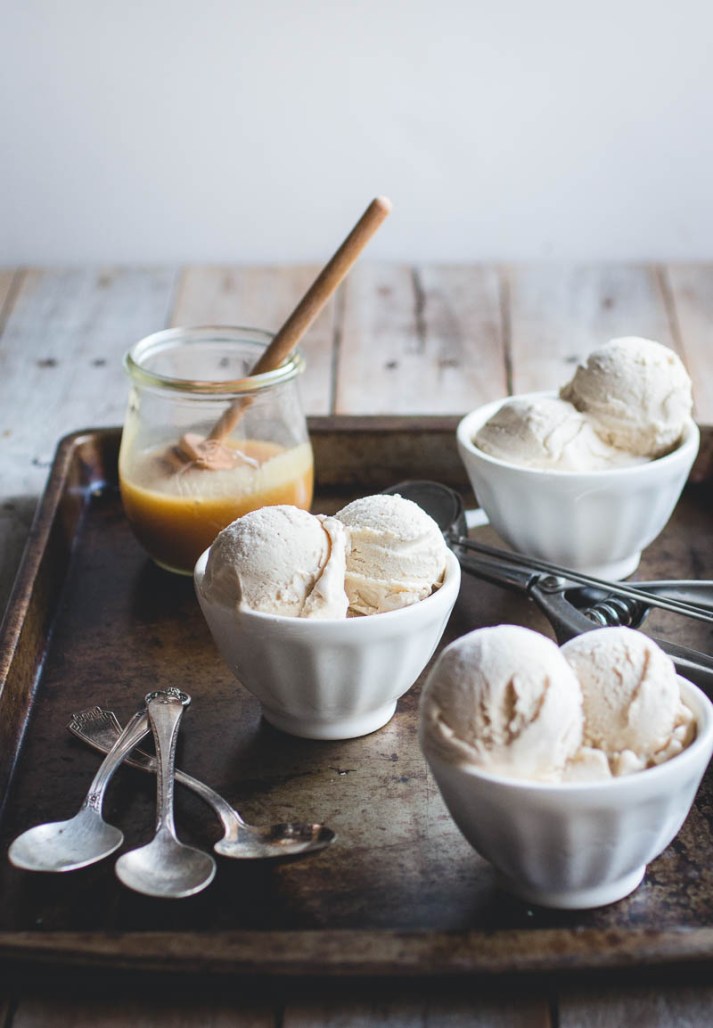 Salted Honey and Tahini Ice Cream with Toasted Sesame Seeds