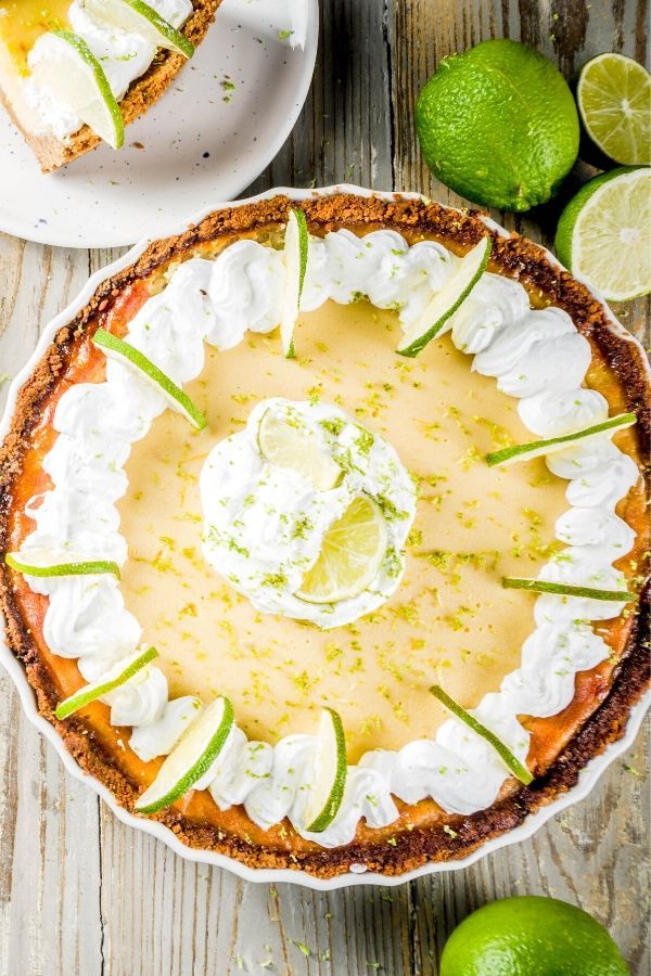 Baked Lime Curd Tart with Graham Cracker Crust
