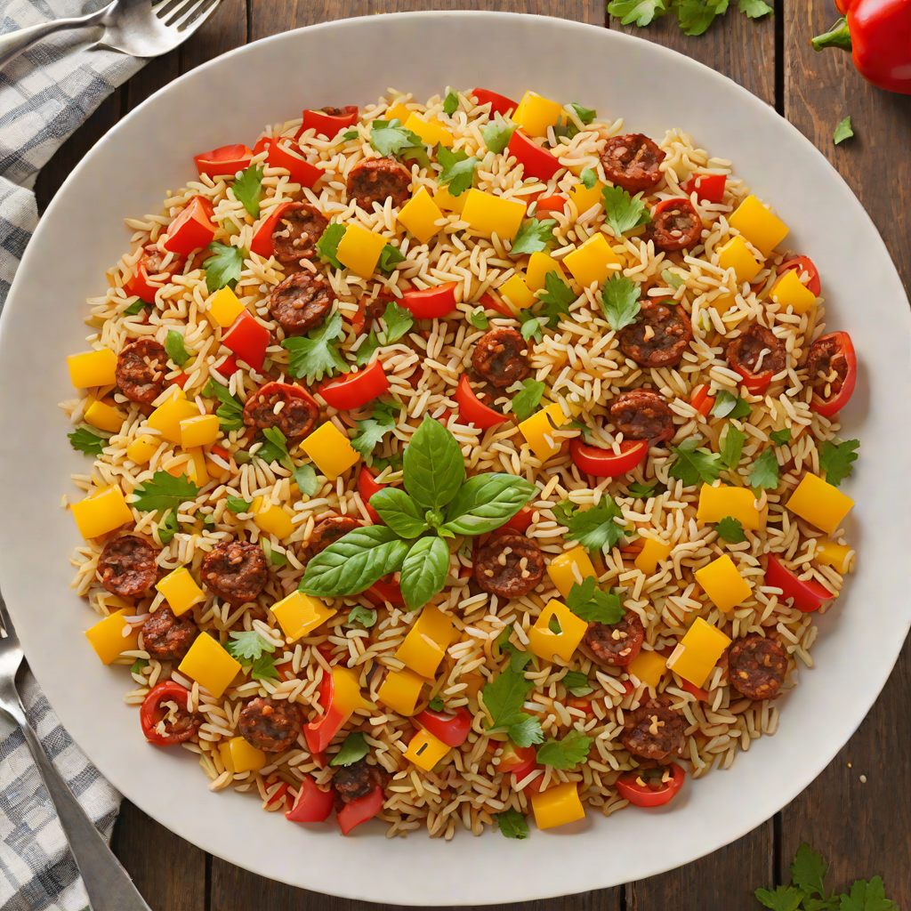 Sautéed Chorizo and Bell Pepper Rice Skillet