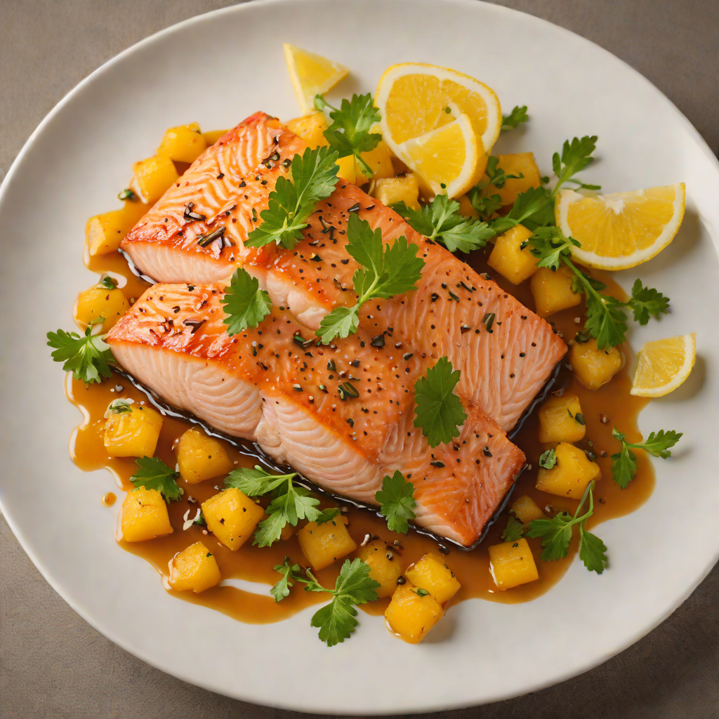 Pan-Seared Salmon with Spiced Citrus Glaze