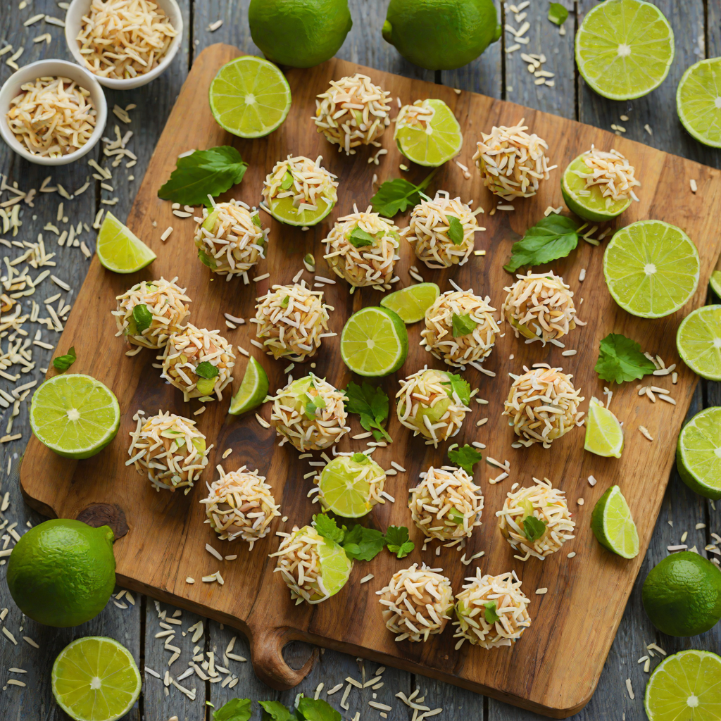 Lime Coconut No-Bake Energy Bites