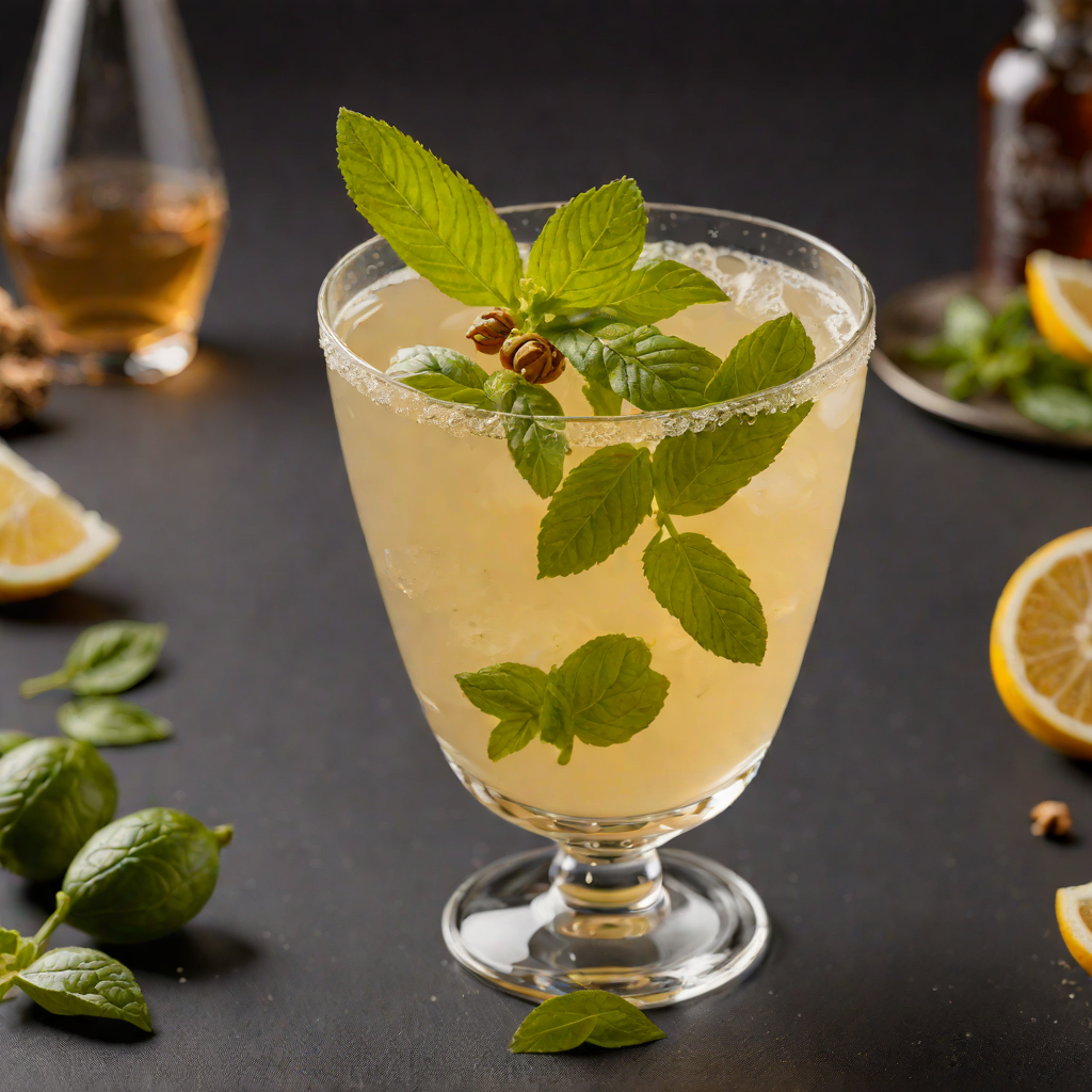 Honey-Basil Vodka Sour