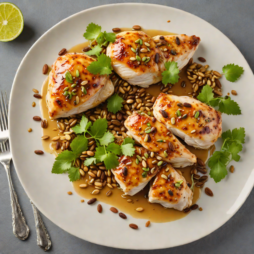 Pan-Seared Chicken with Honey-Lime Glaze and Toasted Pepitas