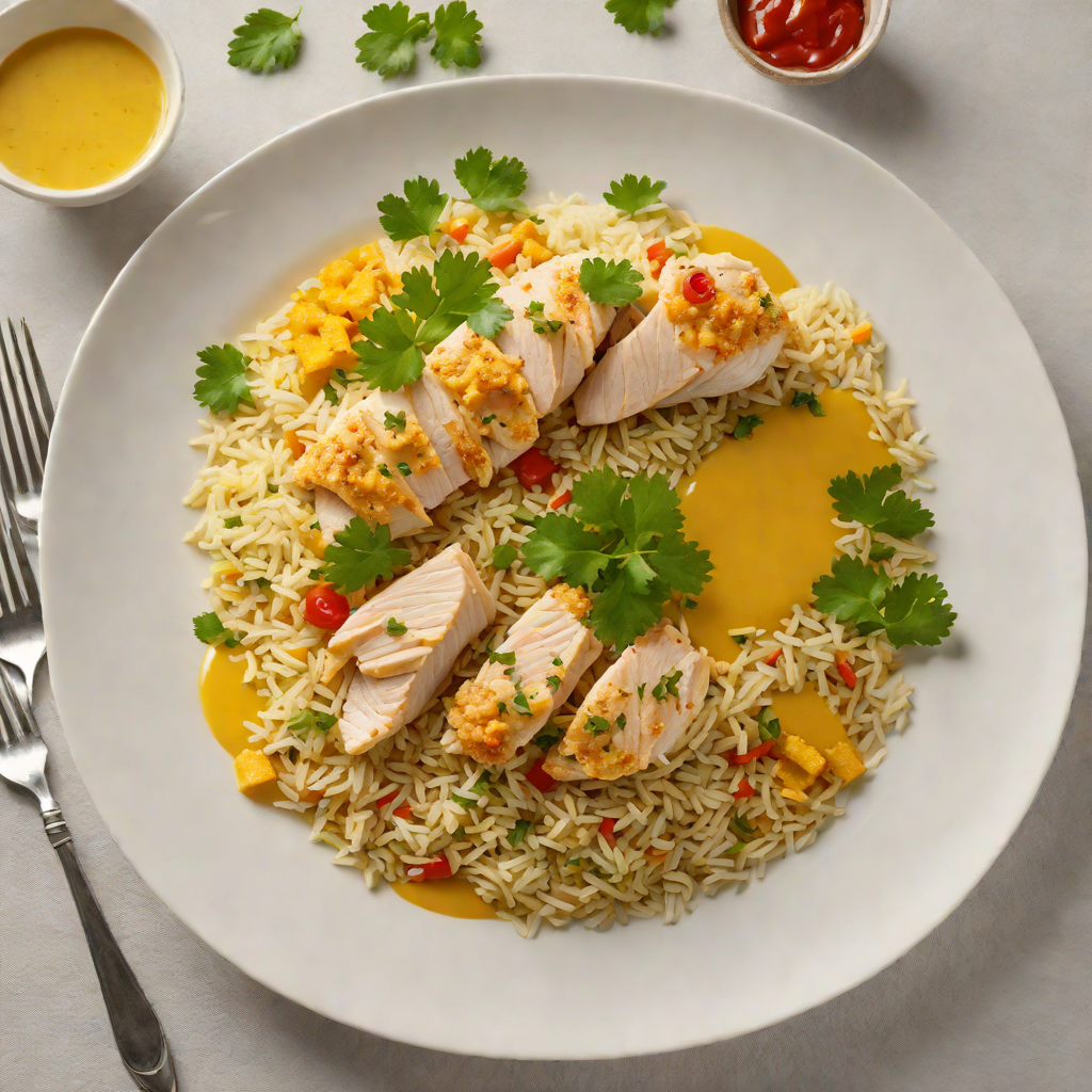 Cold-Poached Chicken with Fragrant Turmeric Rice