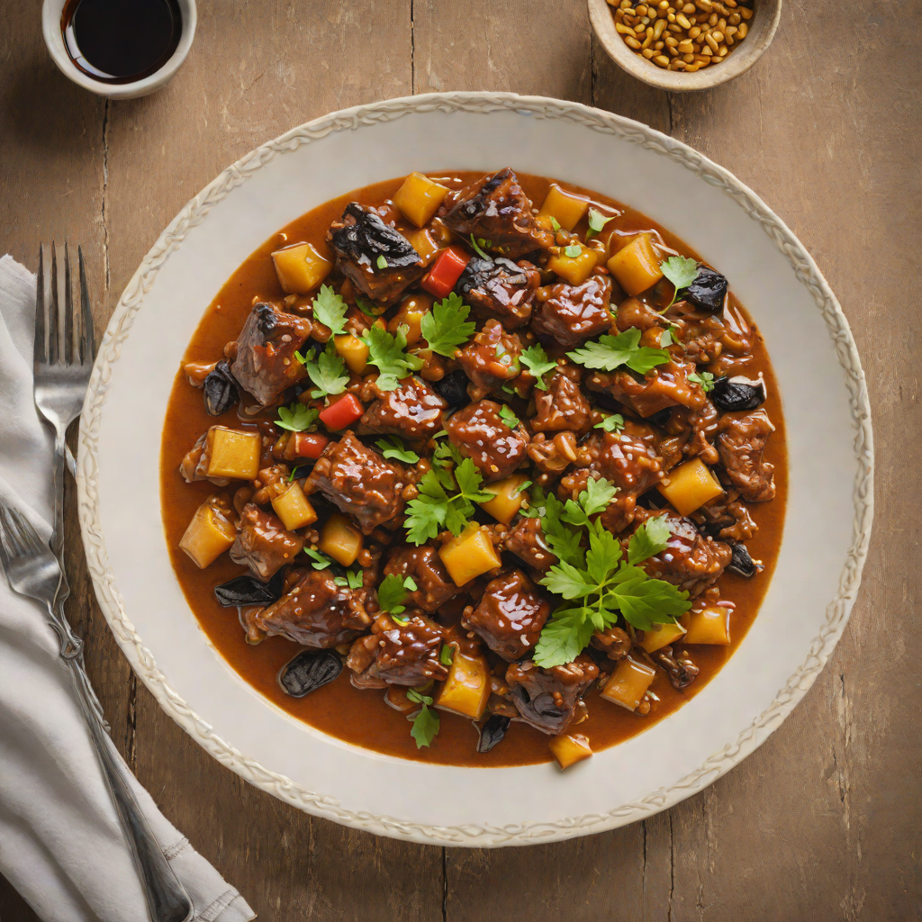 Slow-Cooked Date and Cardamom Lamb Tagine