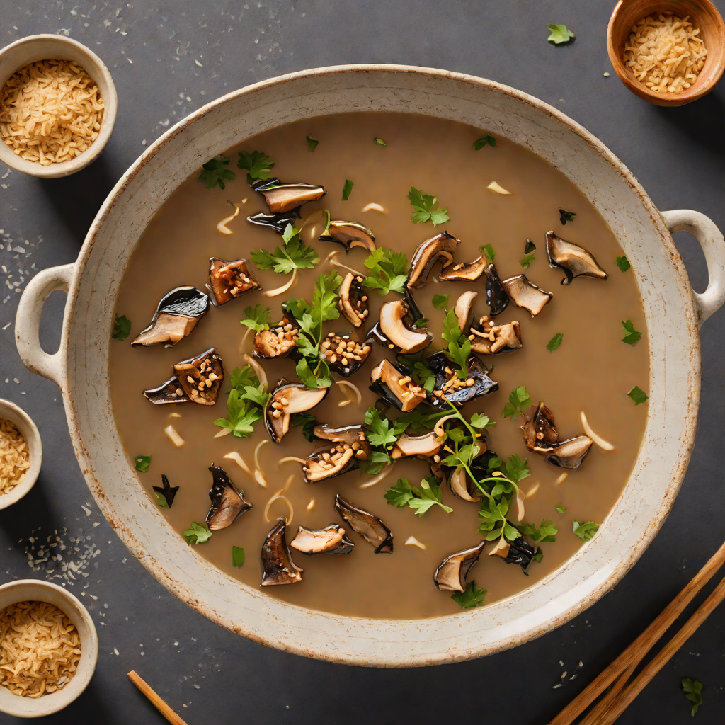 Honey-Garlic Miso Soup with Shiitake Mushrooms