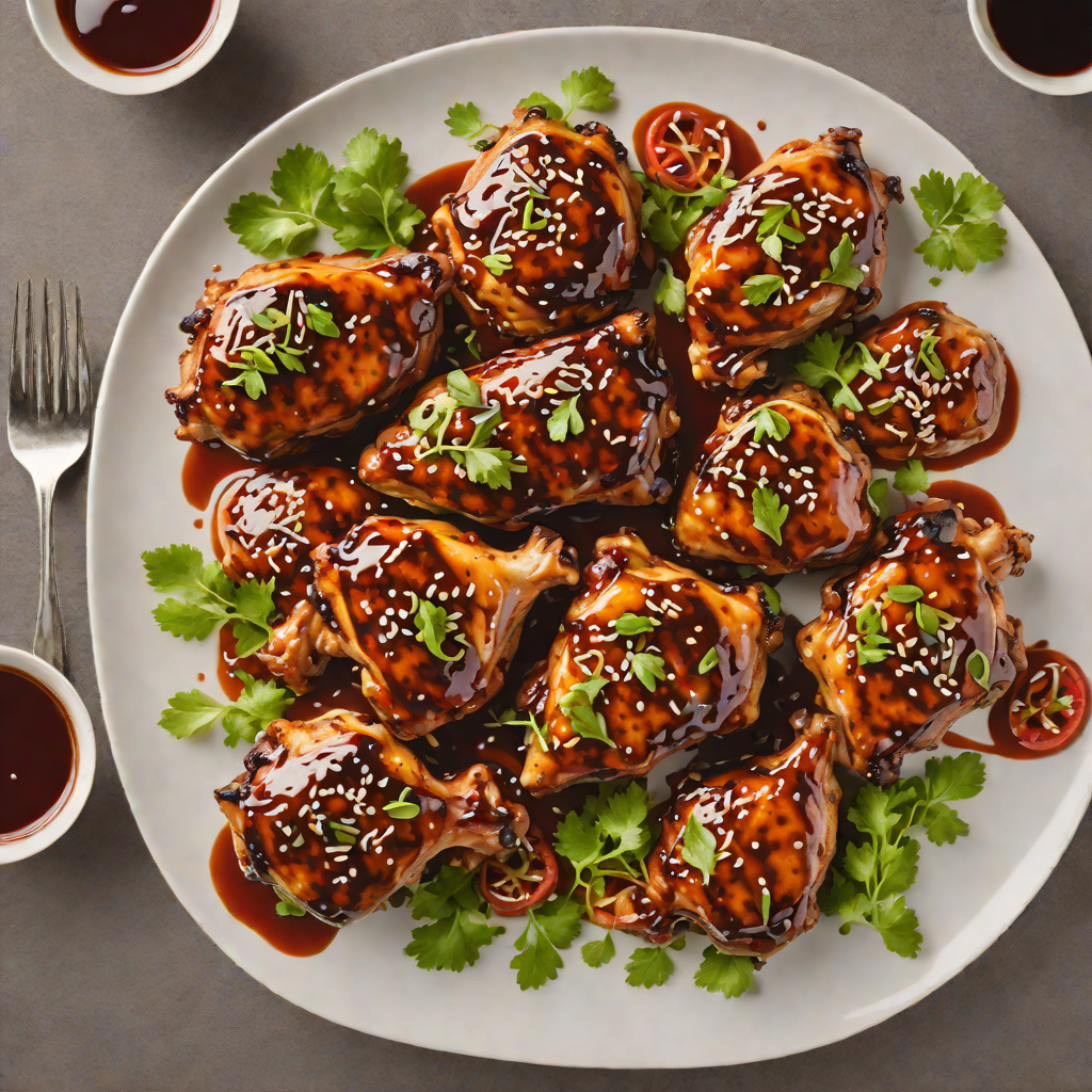 Spicy Korean-Style Grilled Chicken Thighs with Gochujang Glaze