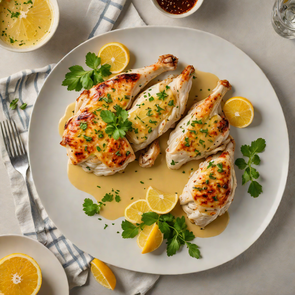 Pan-Seared Chicken with Citrus-Scented Garlic Butter Sauce