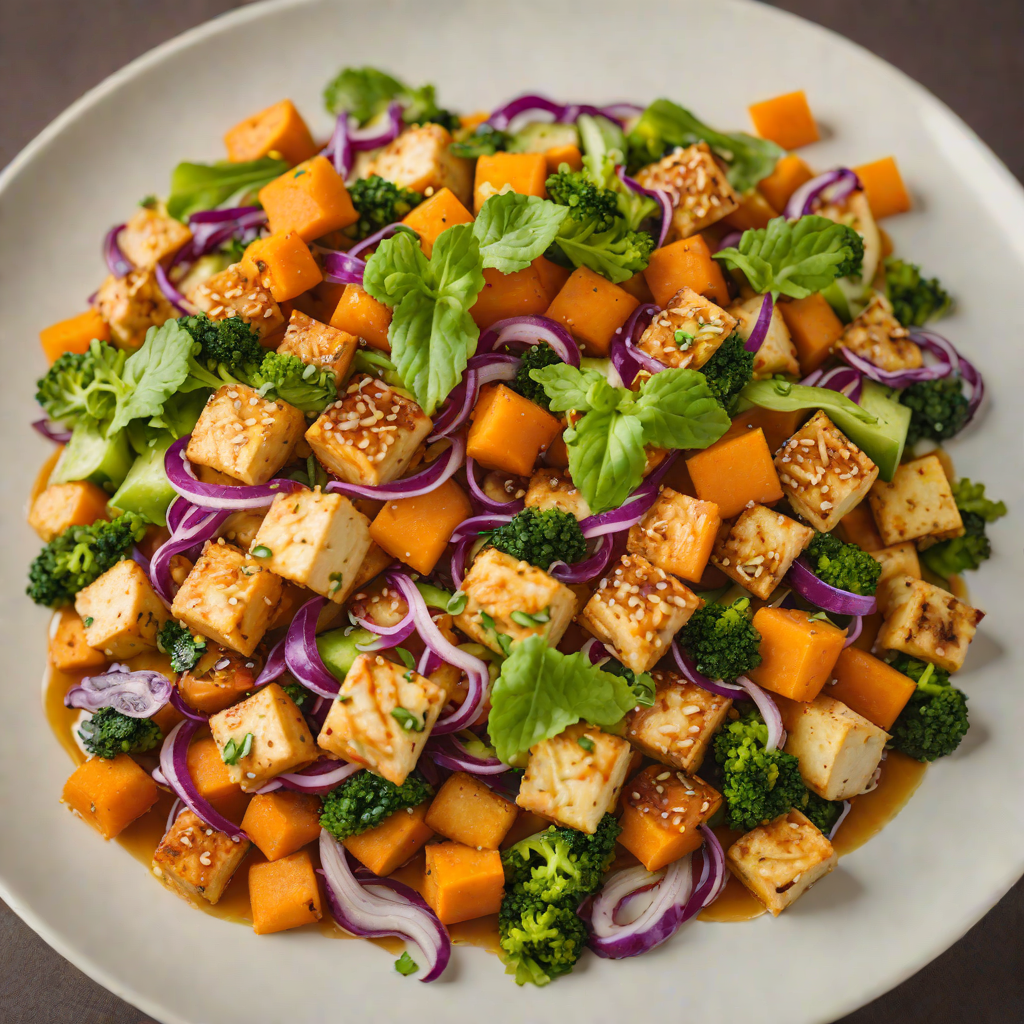 Okinawan Vegetable Stir-Fry with Tofu and Sweet Potato