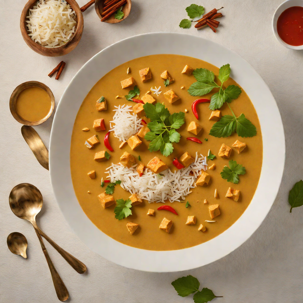 Golden Sandalwood Curry with Silky Coconut Milk