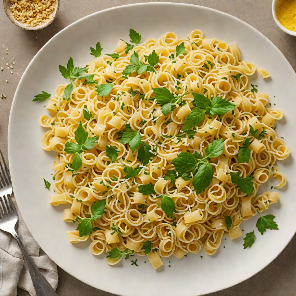 Herbed Buttered Pasta with Garlic and Lemon Zest