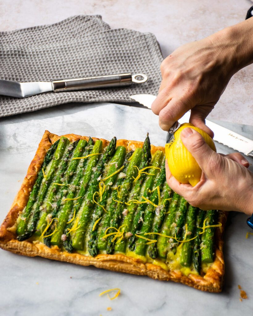 Aperol & Asparagus Tart with Lemon Cream