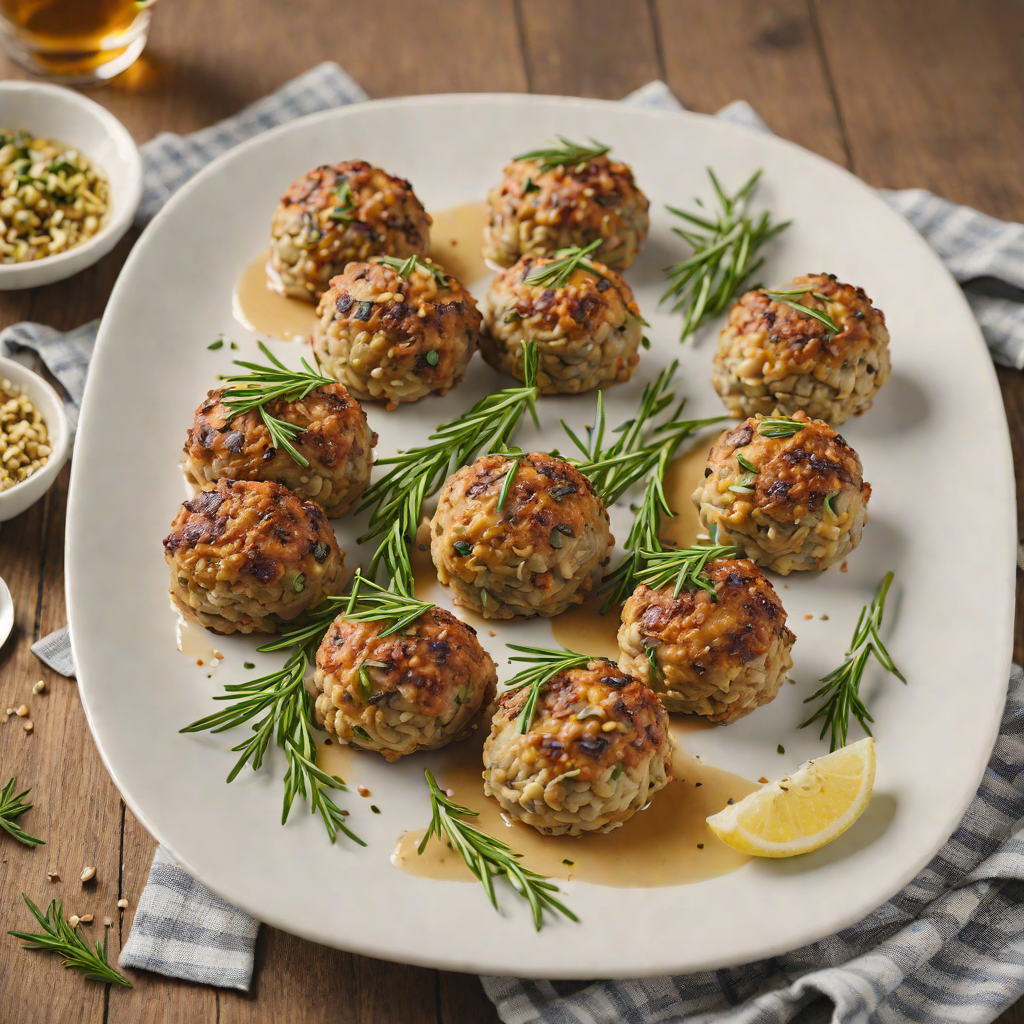 Oven-Baked Lamb Rissoles with Rosemary and Garlic