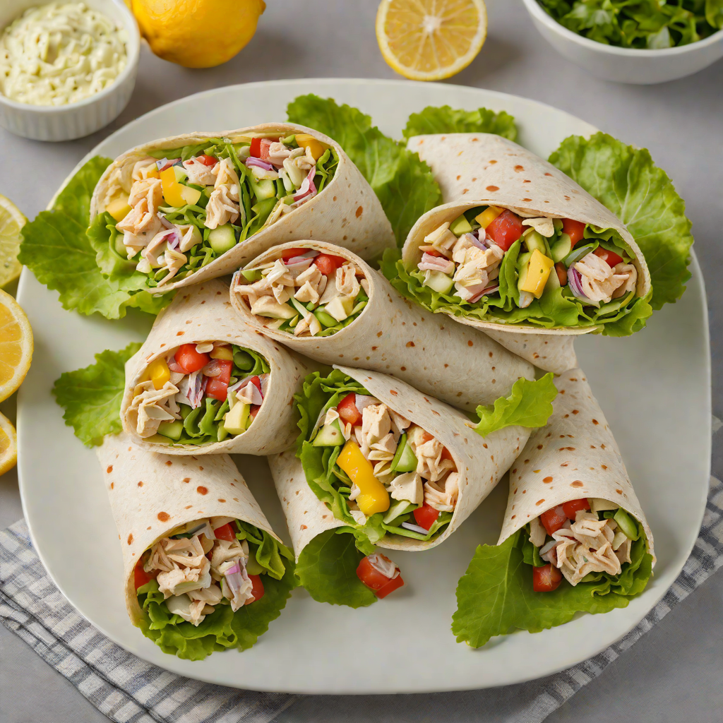 Lemon-Dill Chicken Salad Wraps